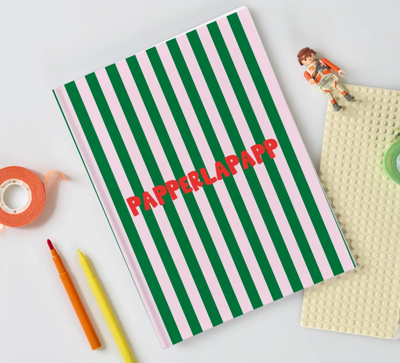 Papperlapapp Typography notebook by Attaboy Dsgn