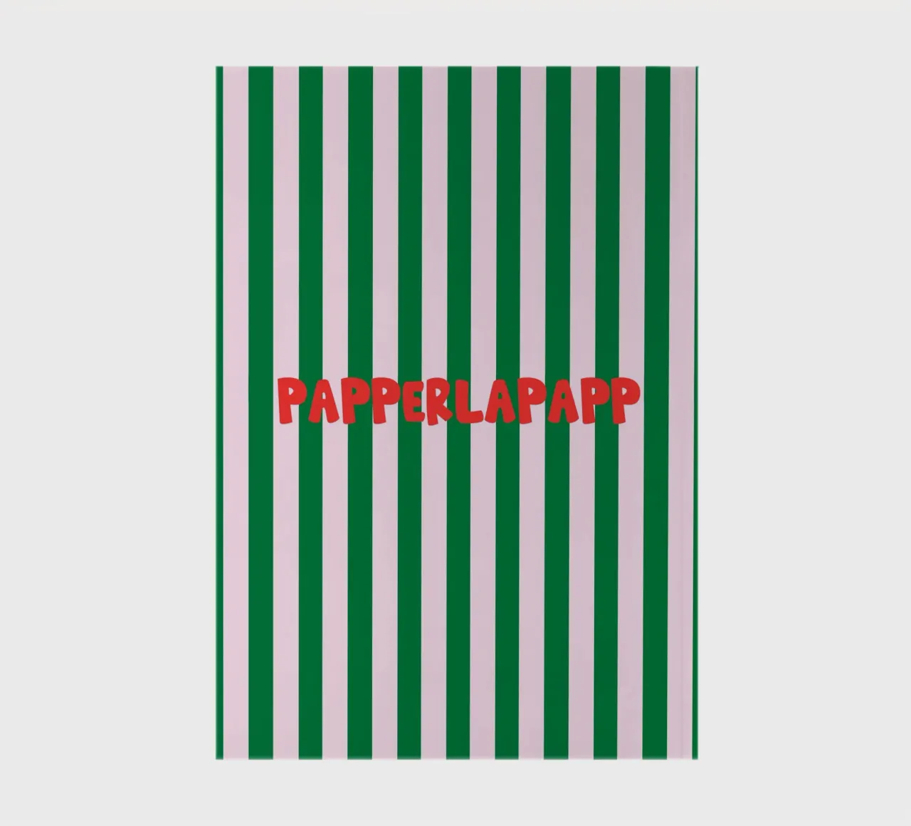 Papperlapapp Typography notebook by Attaboy Dsgn