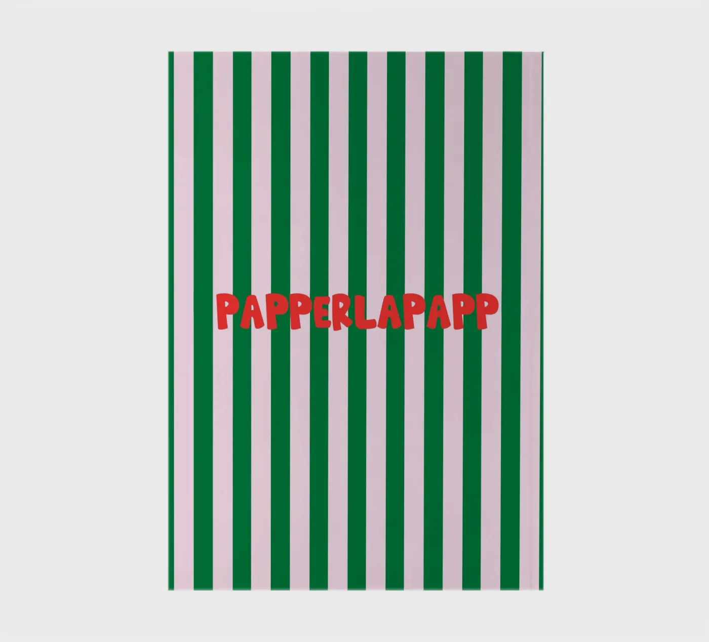 Papperlapapp Typography notebook by Attaboy Dsgn