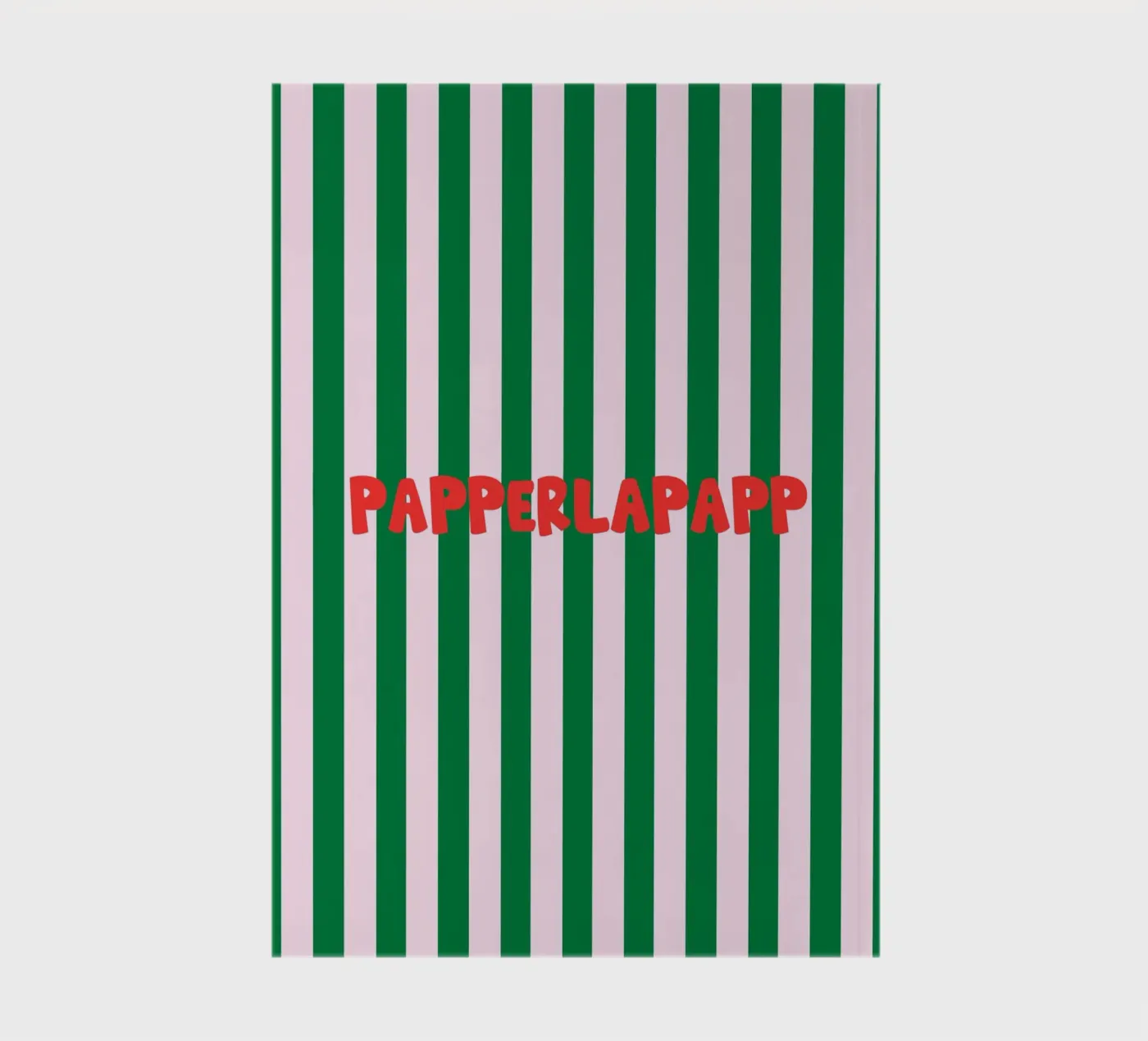 Papperlapapp Typography notebook by Attaboy Dsgn