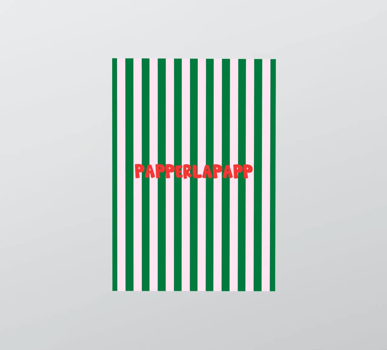 Papperlapapp Typography sticker van Attaboy Dsgn