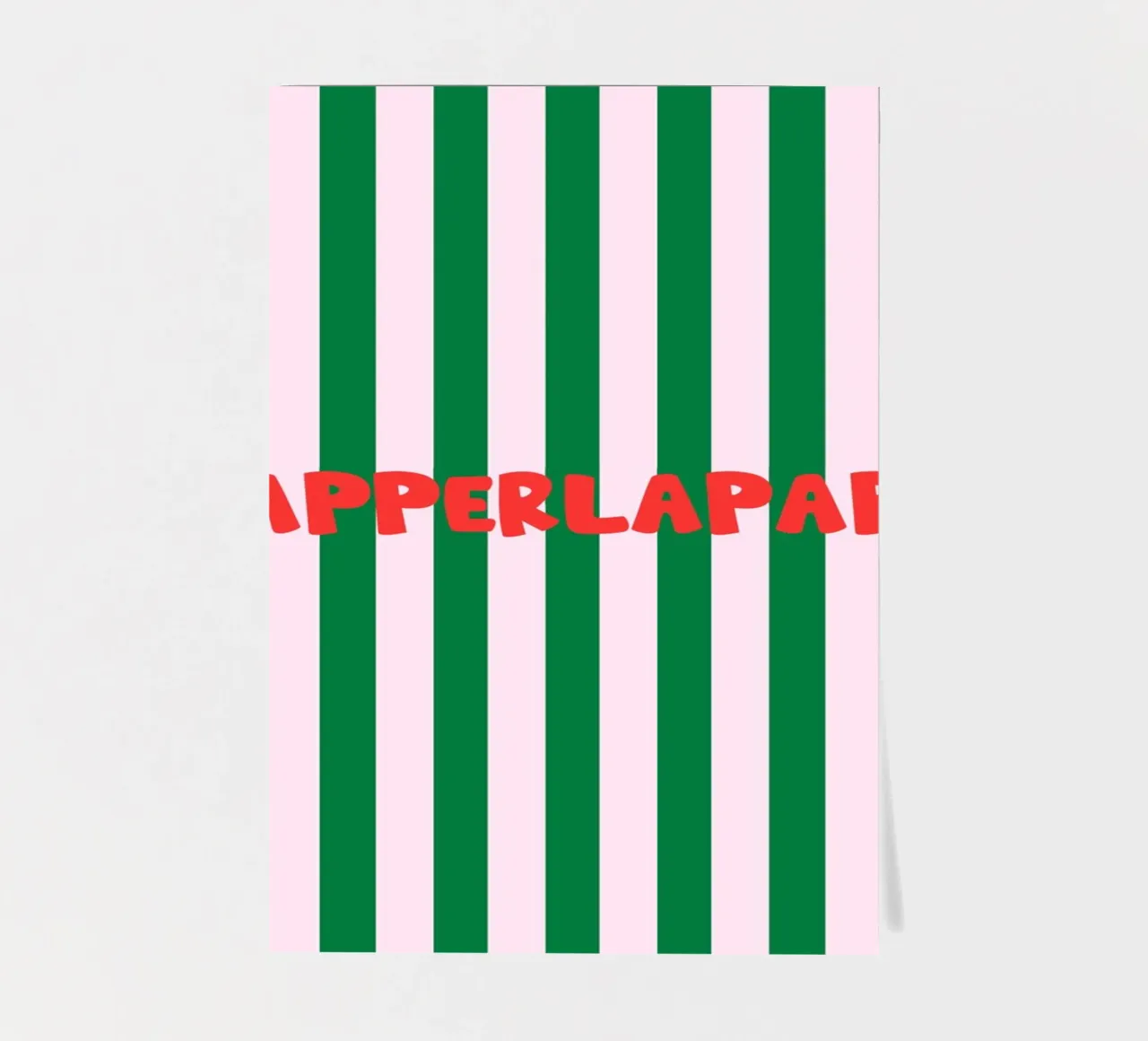 Papperlapapp Typography sticker sheet by Attaboy Dsgn