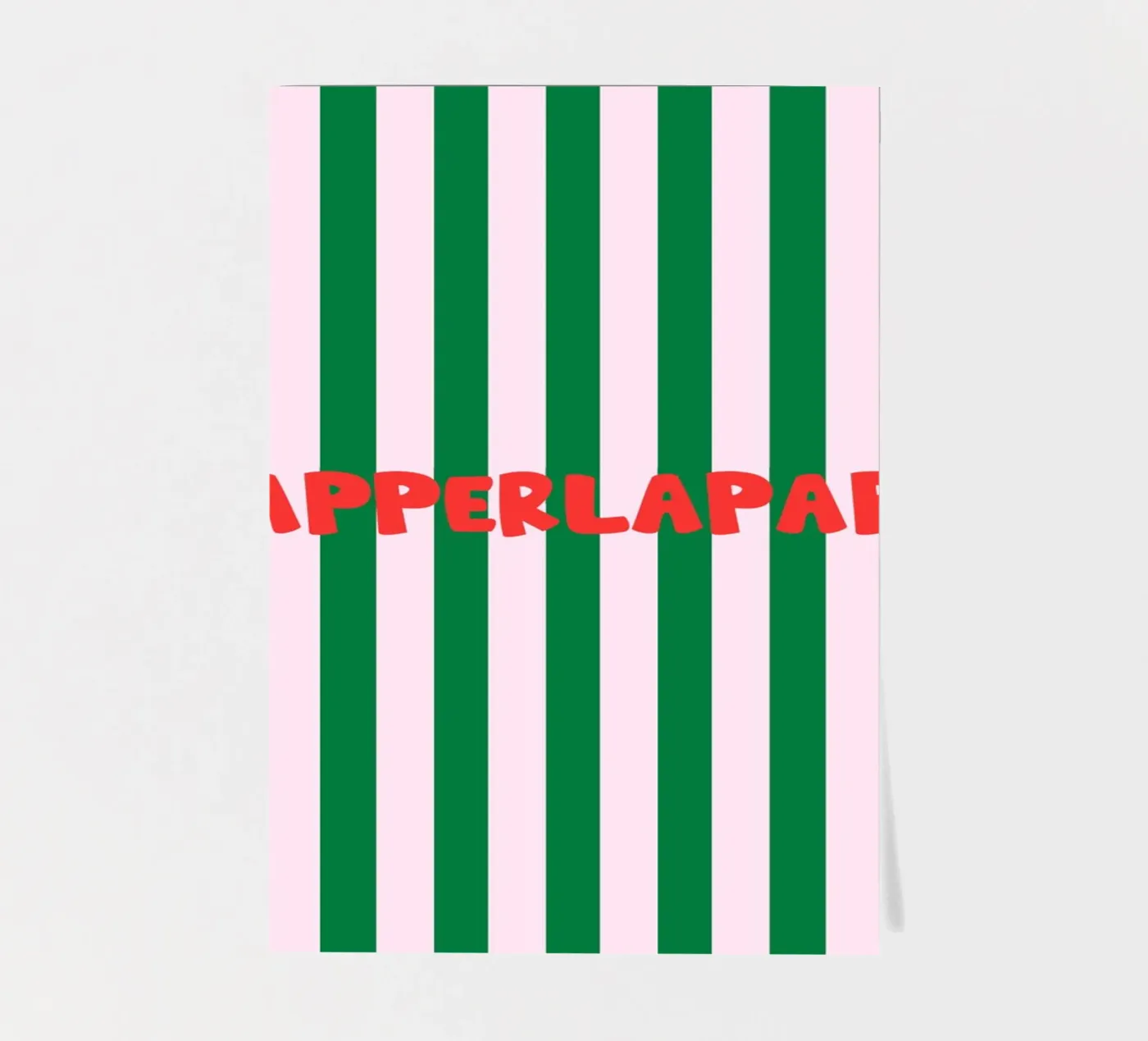 Papperlapapp Typography sticker sheet by Attaboy Dsgn