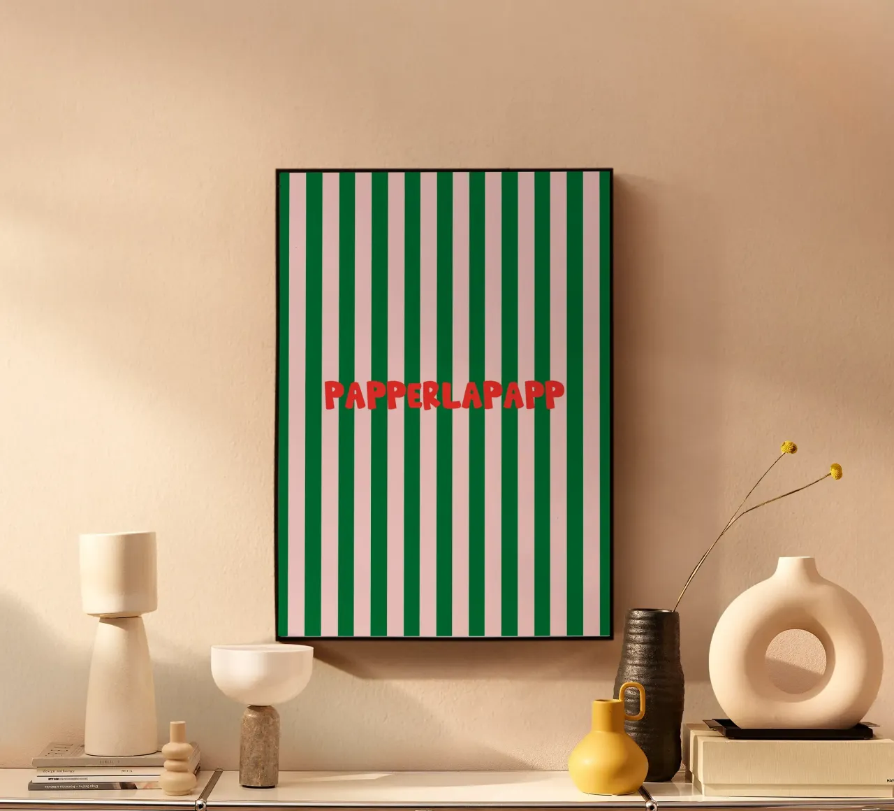 Papperlapapp Typography plexiglass da Attaboy Dsgn