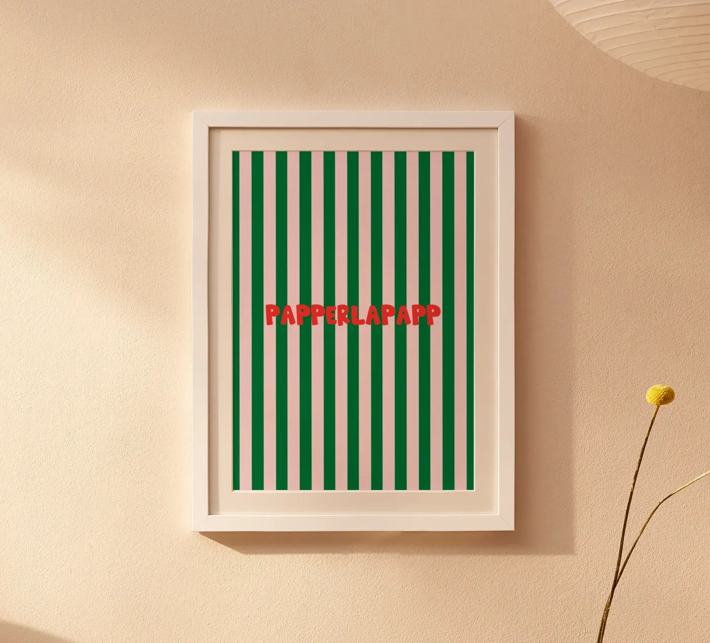 Papperlapapp Typography poster van Attaboy Dsgn