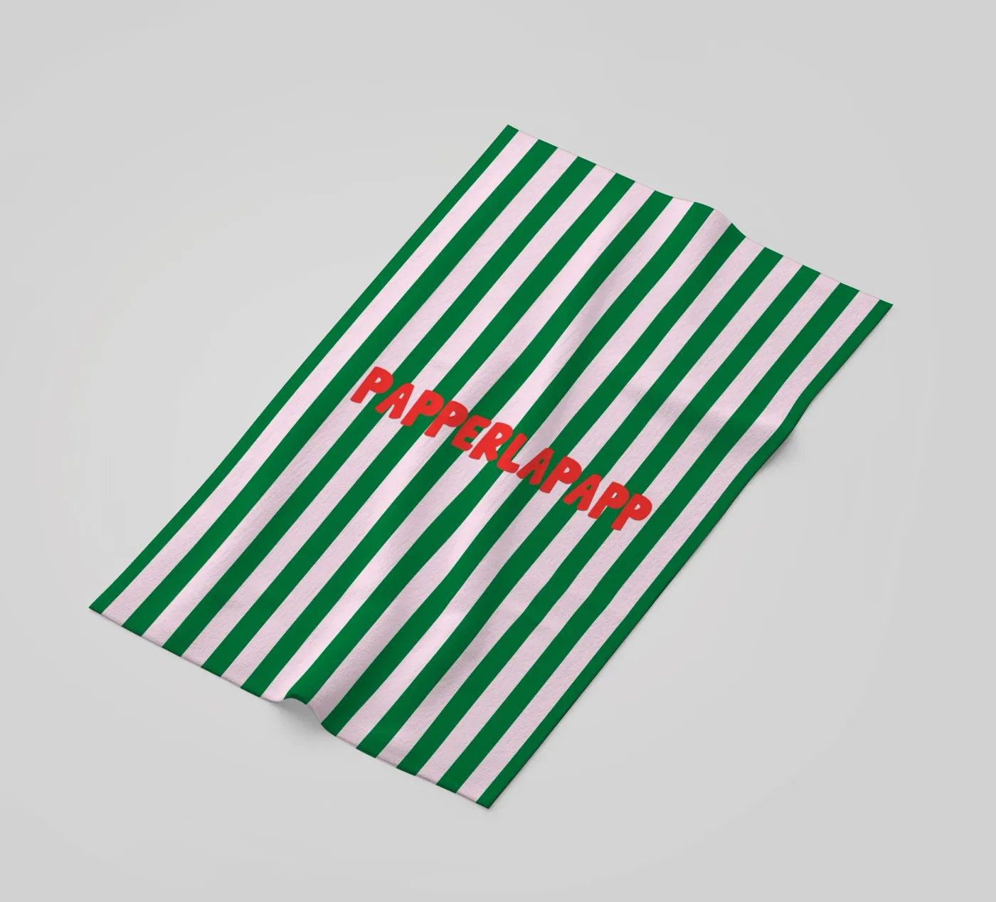 Papperlapapp Typography Strandtuch von Attaboy Dsgn