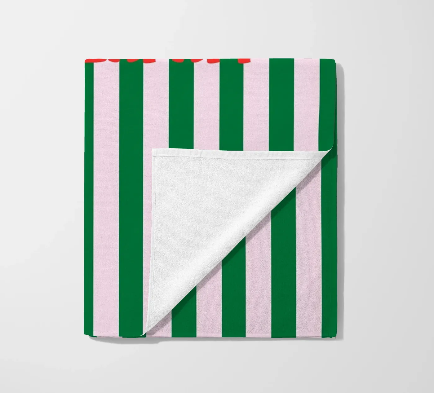 Papperlapapp Typography Strandtuch von Attaboy Dsgn