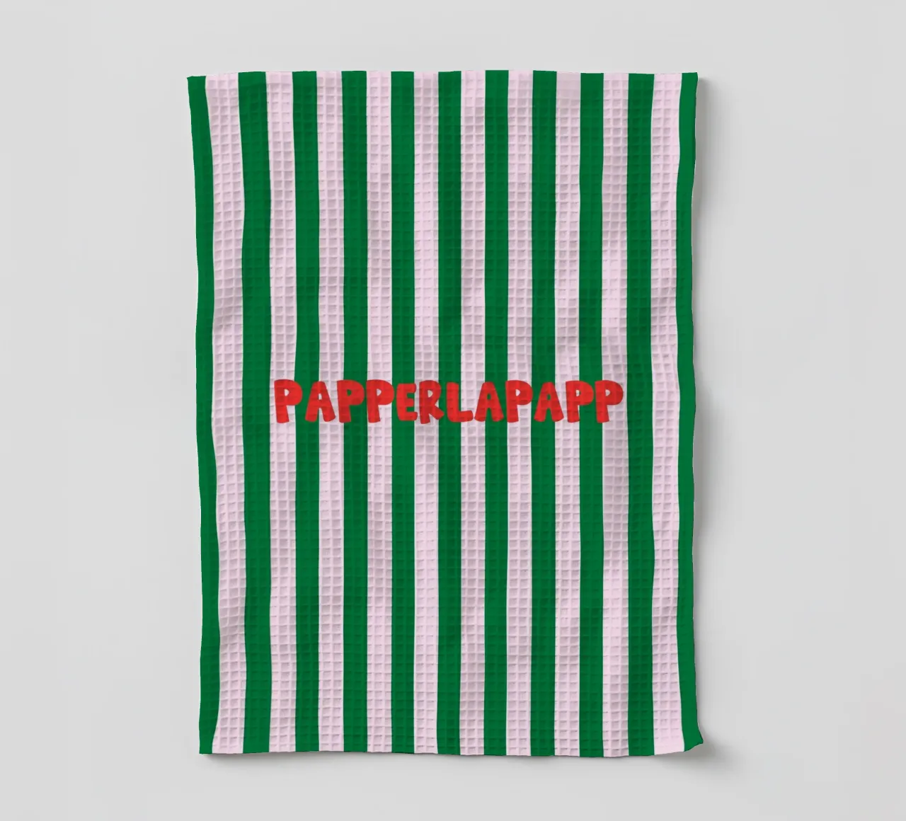 Papperlapapp Typography Geschirrtuch von Attaboy Dsgn