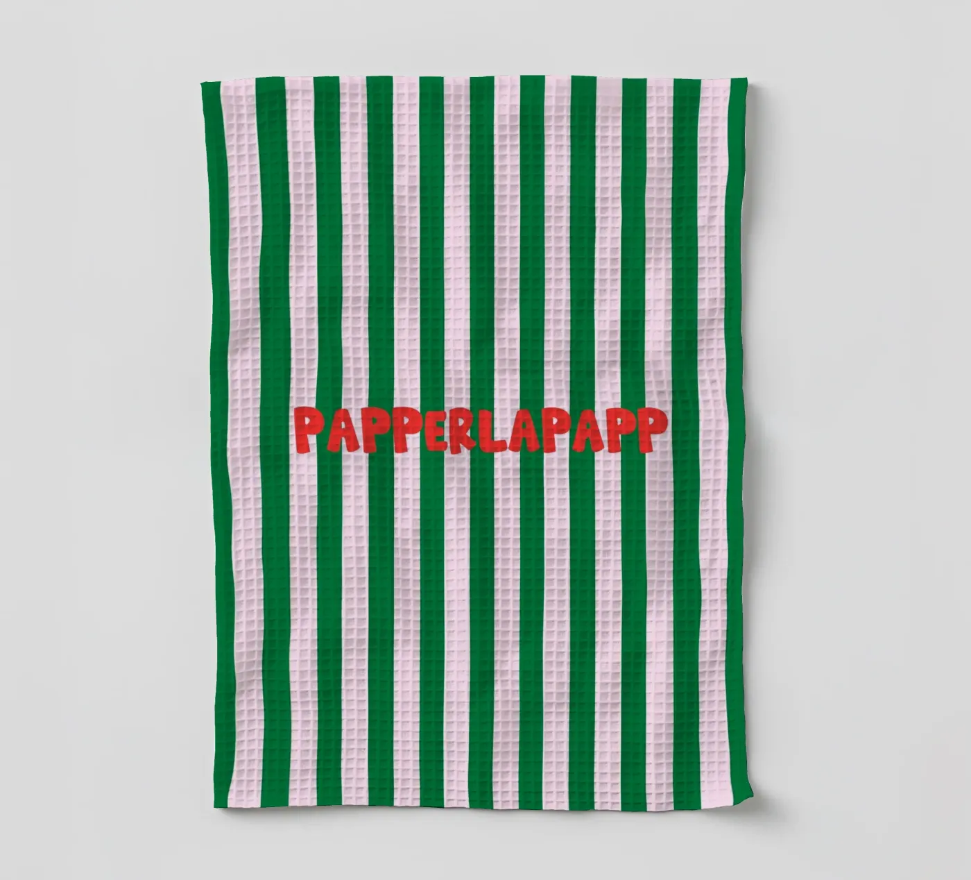 Papperlapapp Typography theedoek van Attaboy Dsgn