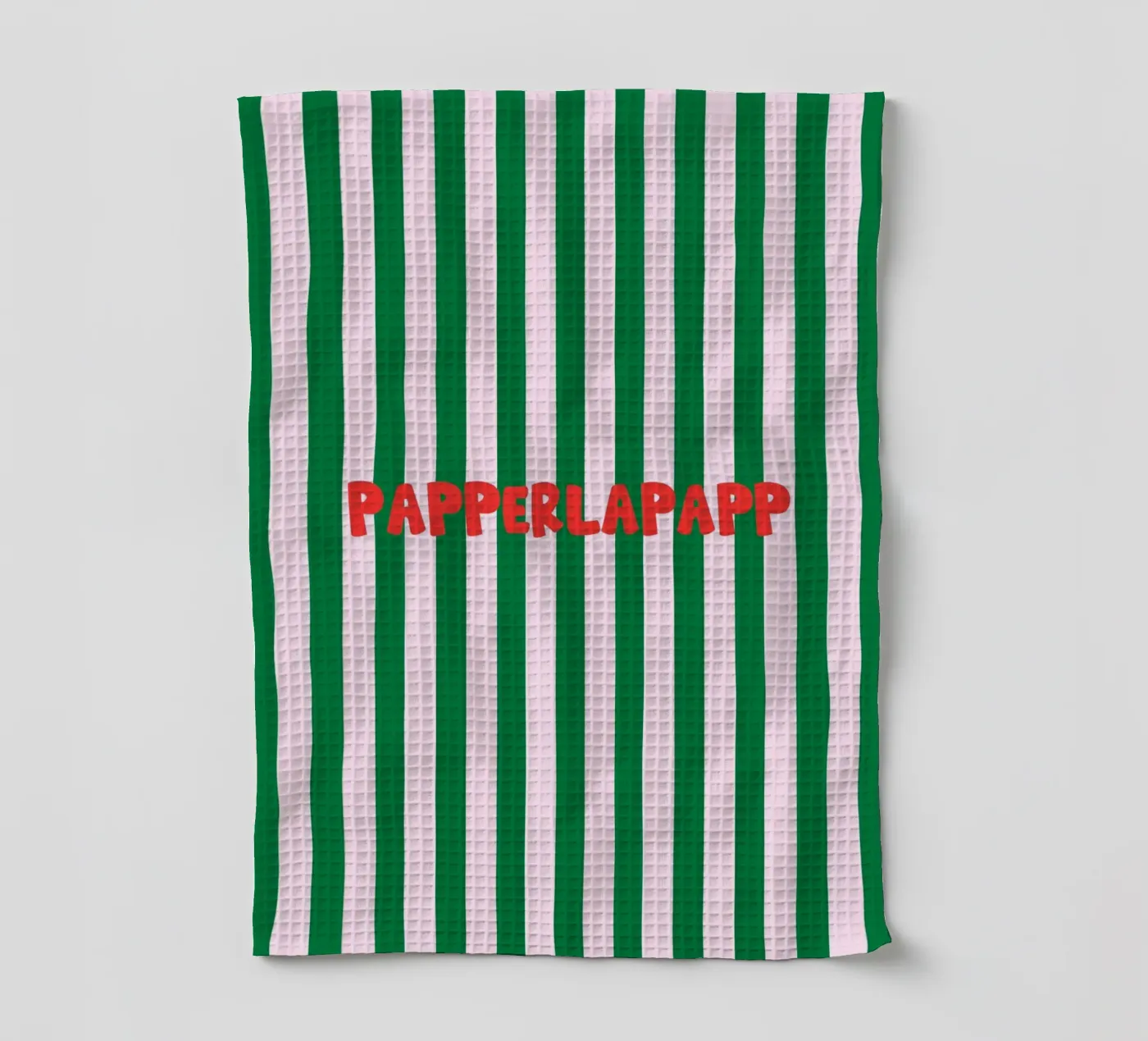 Papperlapapp Typography Geschirrtuch von Attaboy Dsgn