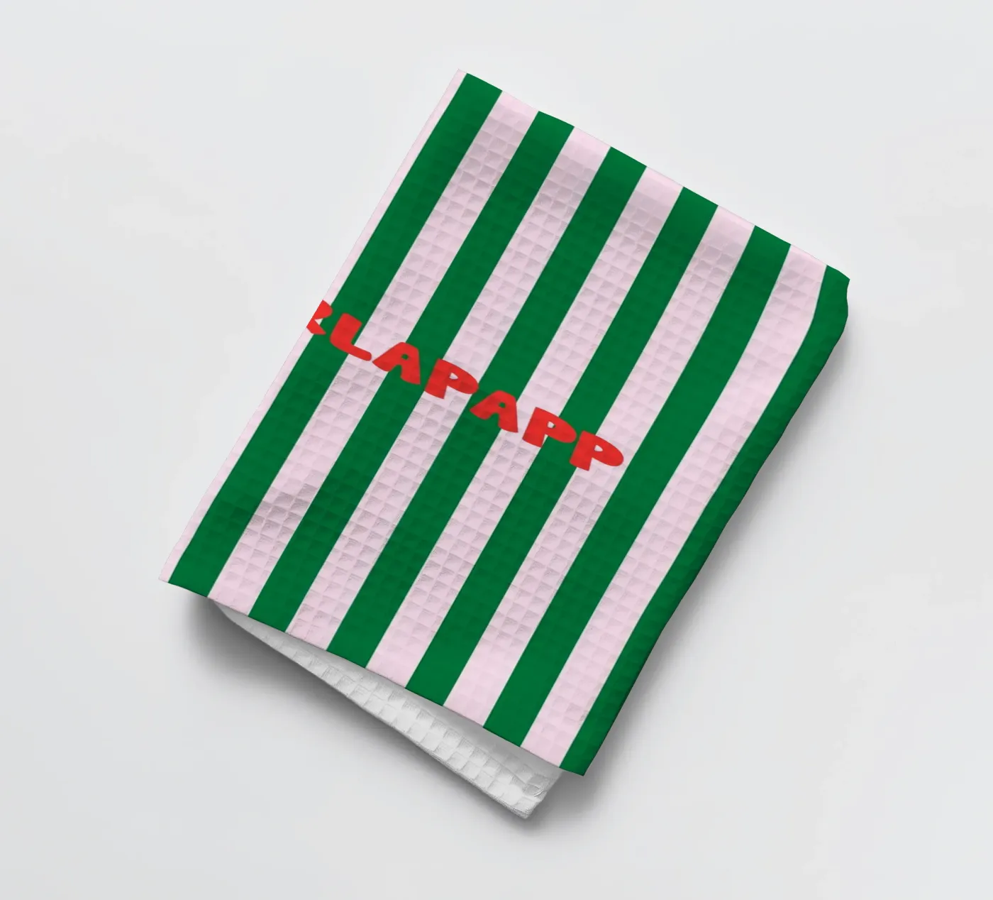 Papperlapapp Typography theedoek van Attaboy Dsgn