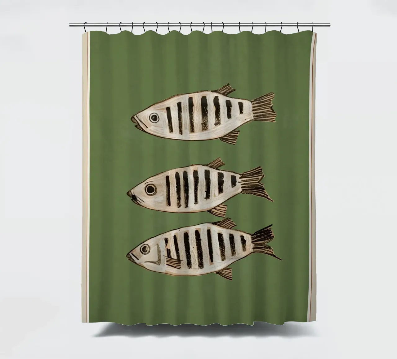 Abstract Fish Study II shower curtain by cityart
