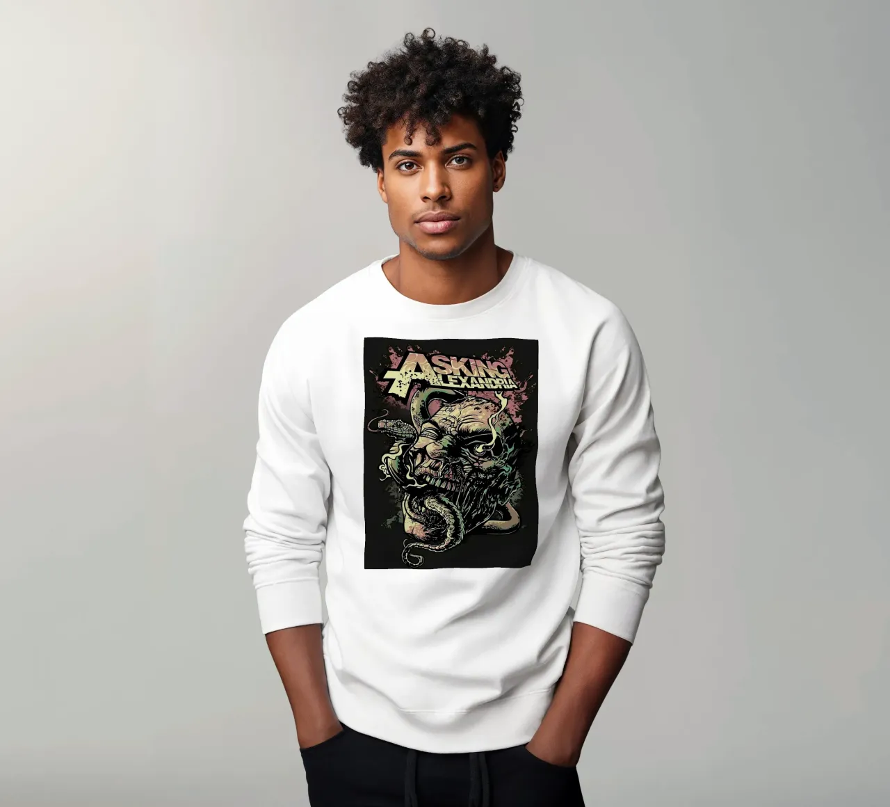 Groupe Asking Alexandria sweat de vanhesling