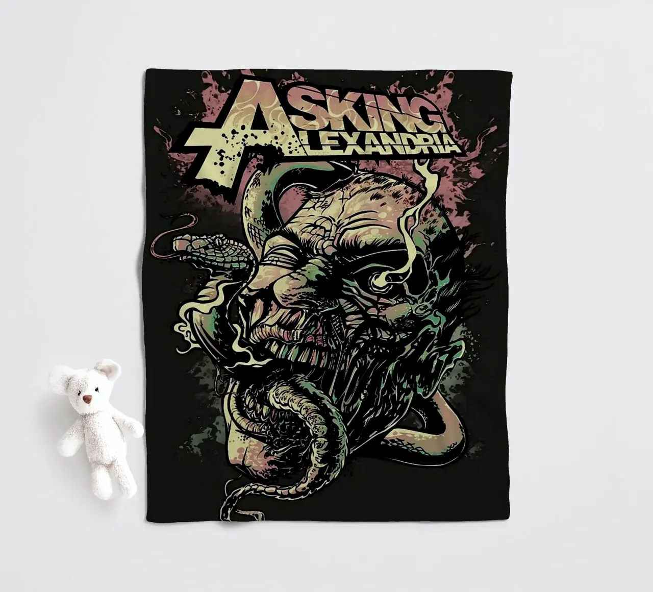 Asking Alexandria band fleece blanket by vanhesling