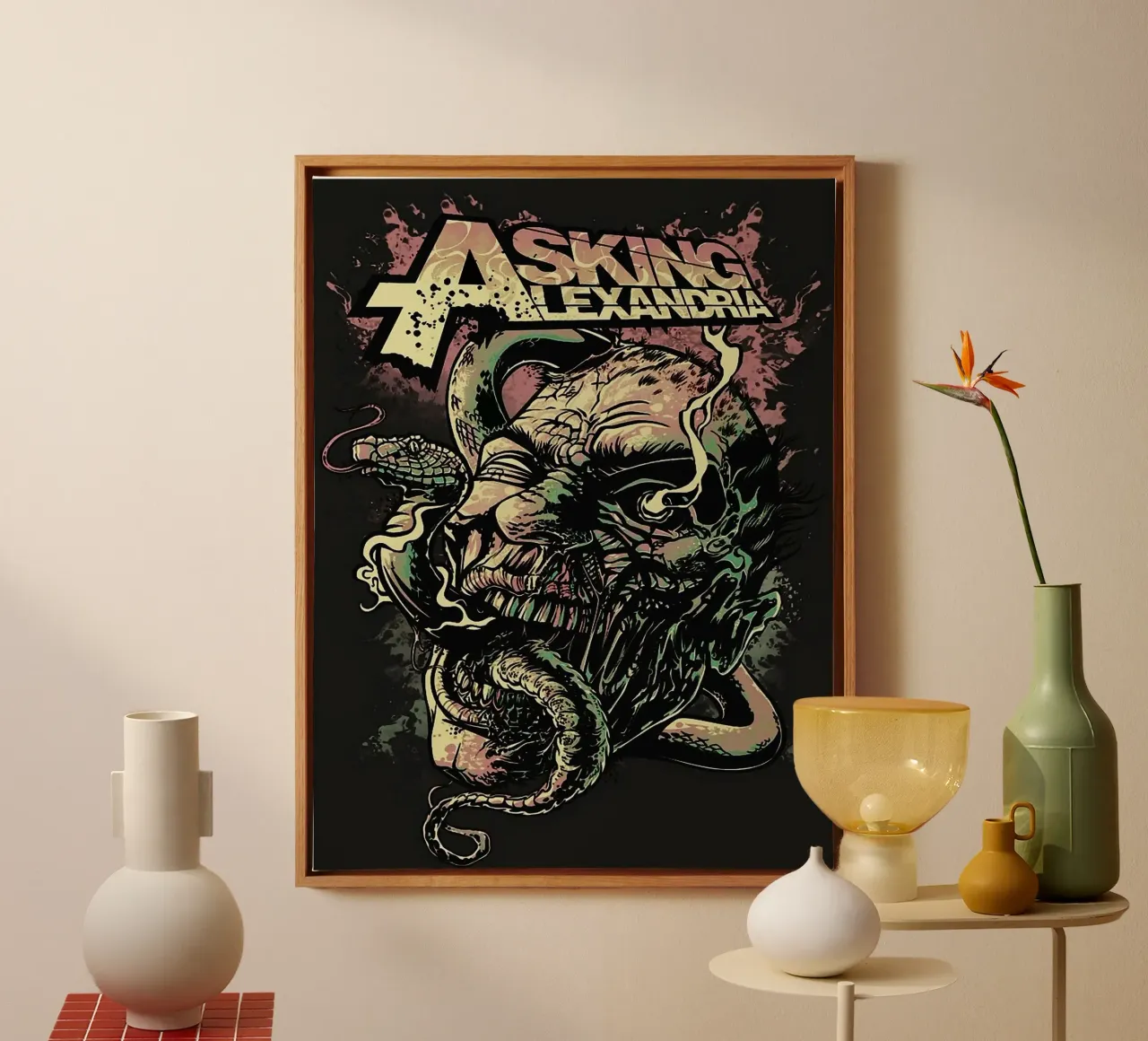 Asking Alexandria band canvas by vanhesling