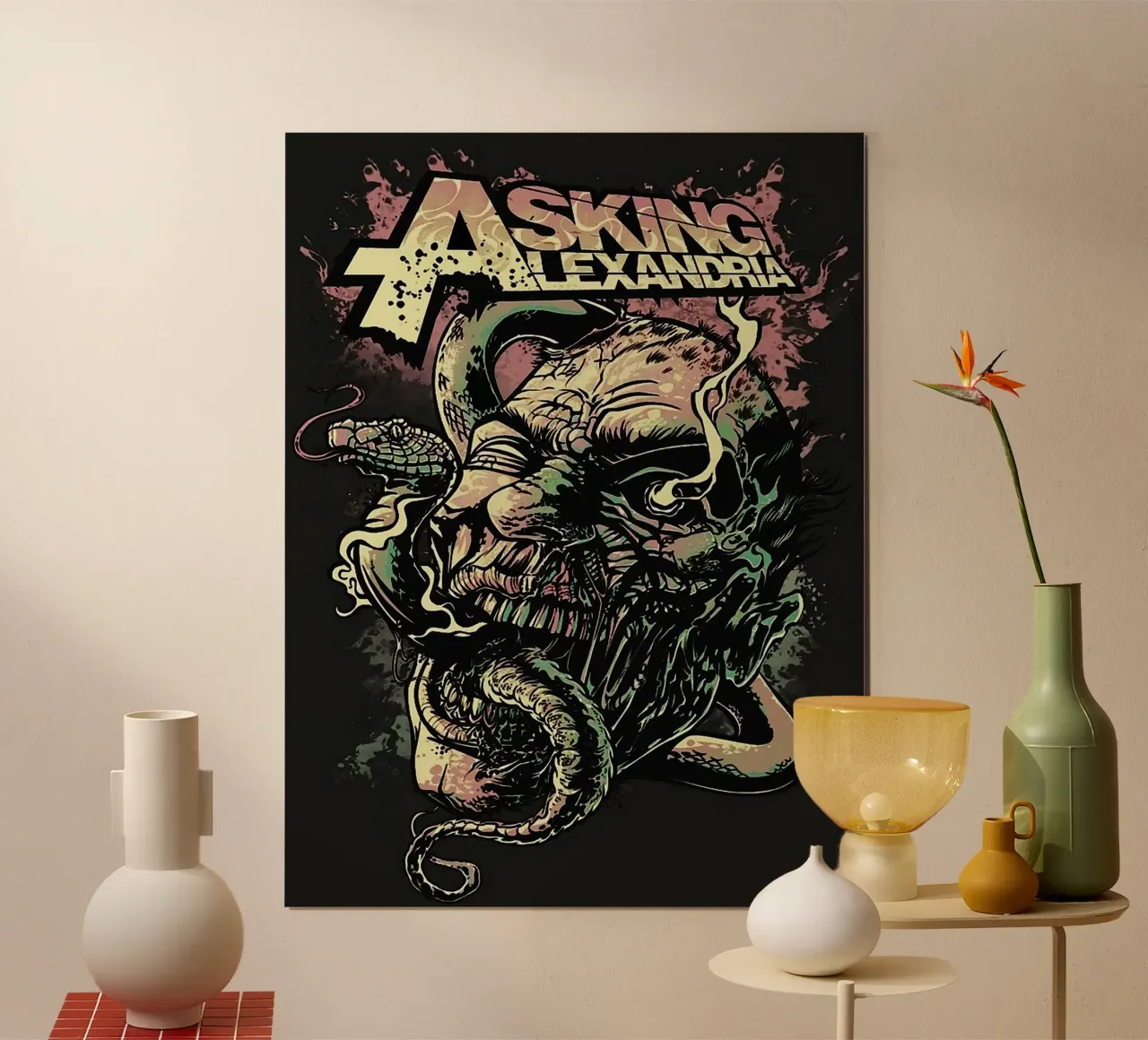 Groupe Asking Alexandria hahnemühle de vanhesling
