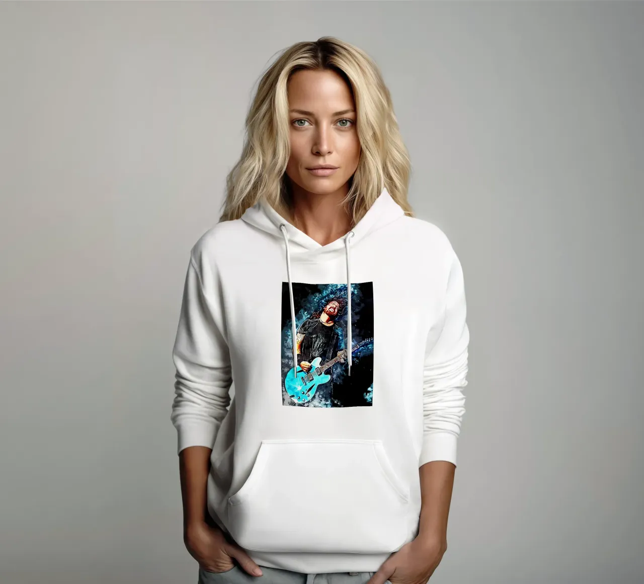 Dave Grohl Foo Fighters 20 Art felpa con cappuccio da music soul
