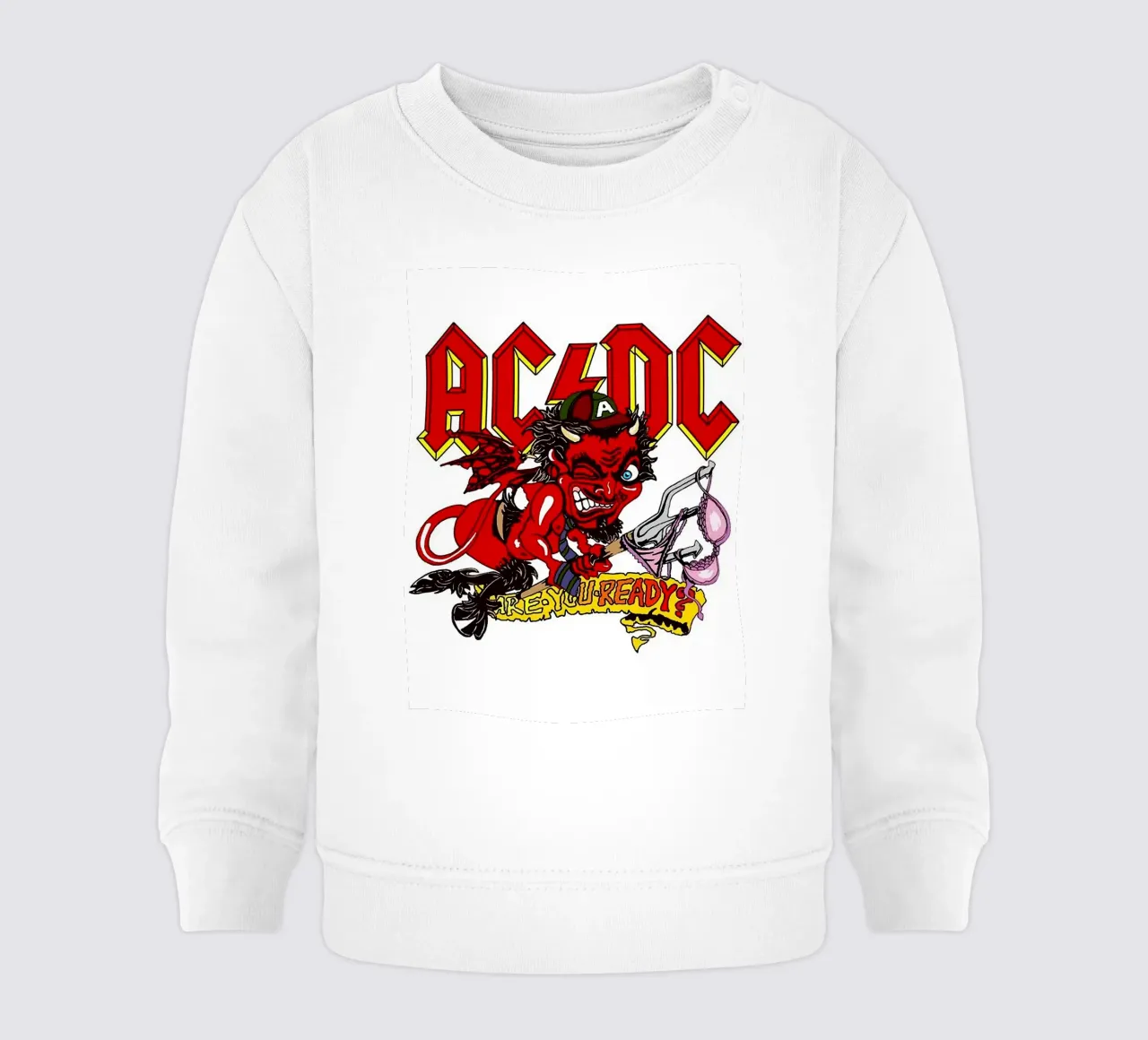 Gruppo AC/DC felpa neonato da vanhesling