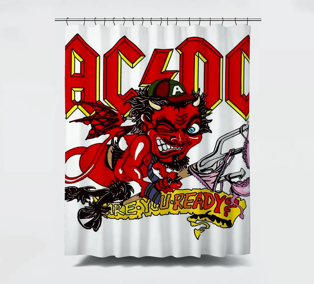 AC/DC band douchegordijn van vanhesling