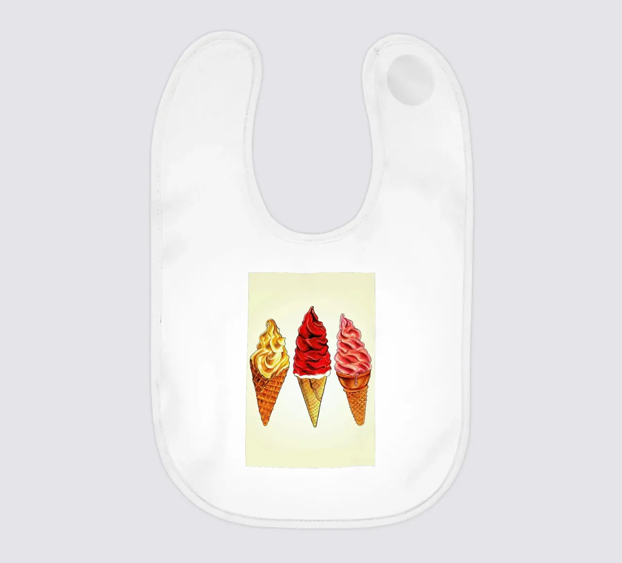 Soft Serve baby bib by Kelly Gilleran