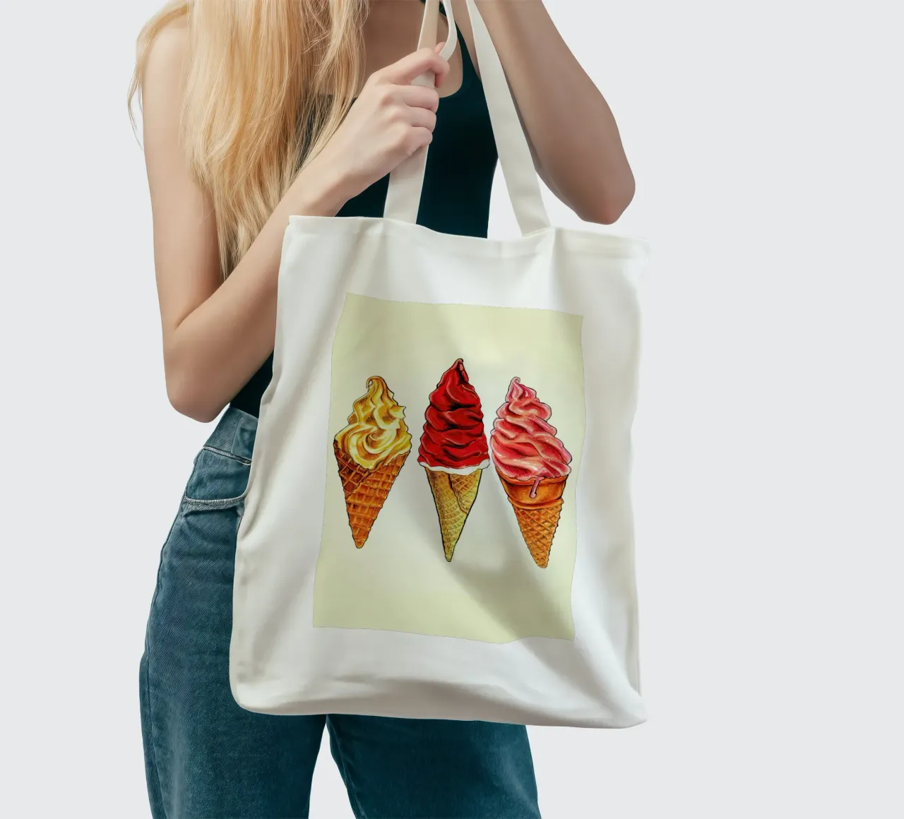 Soft Serve borsa in juta da Kelly Gilleran