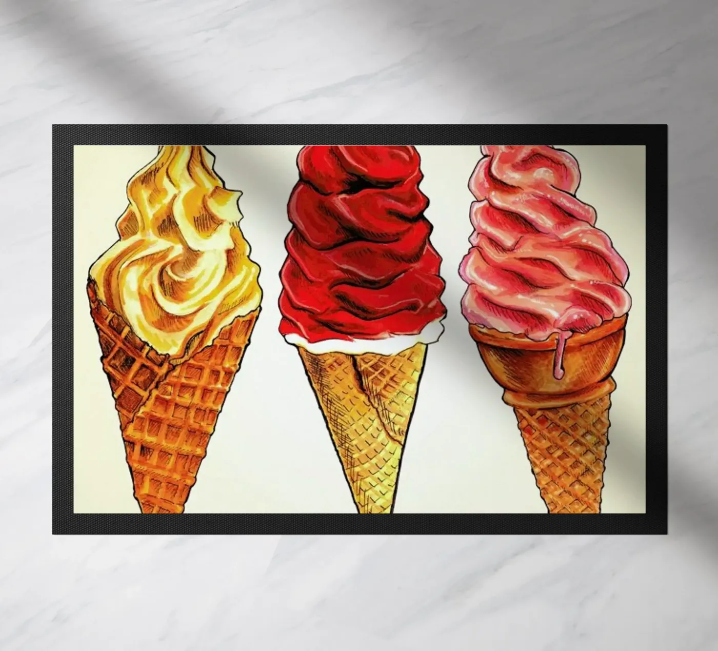Soft Serve Fußmatte von Kelly Gilleran