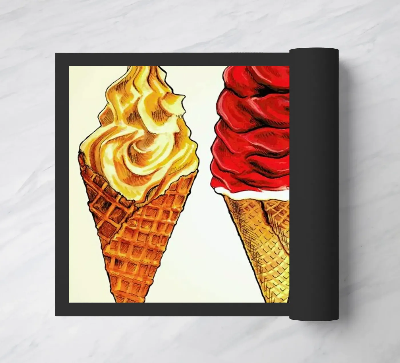 Soft Serve Fußmatte von Kelly Gilleran