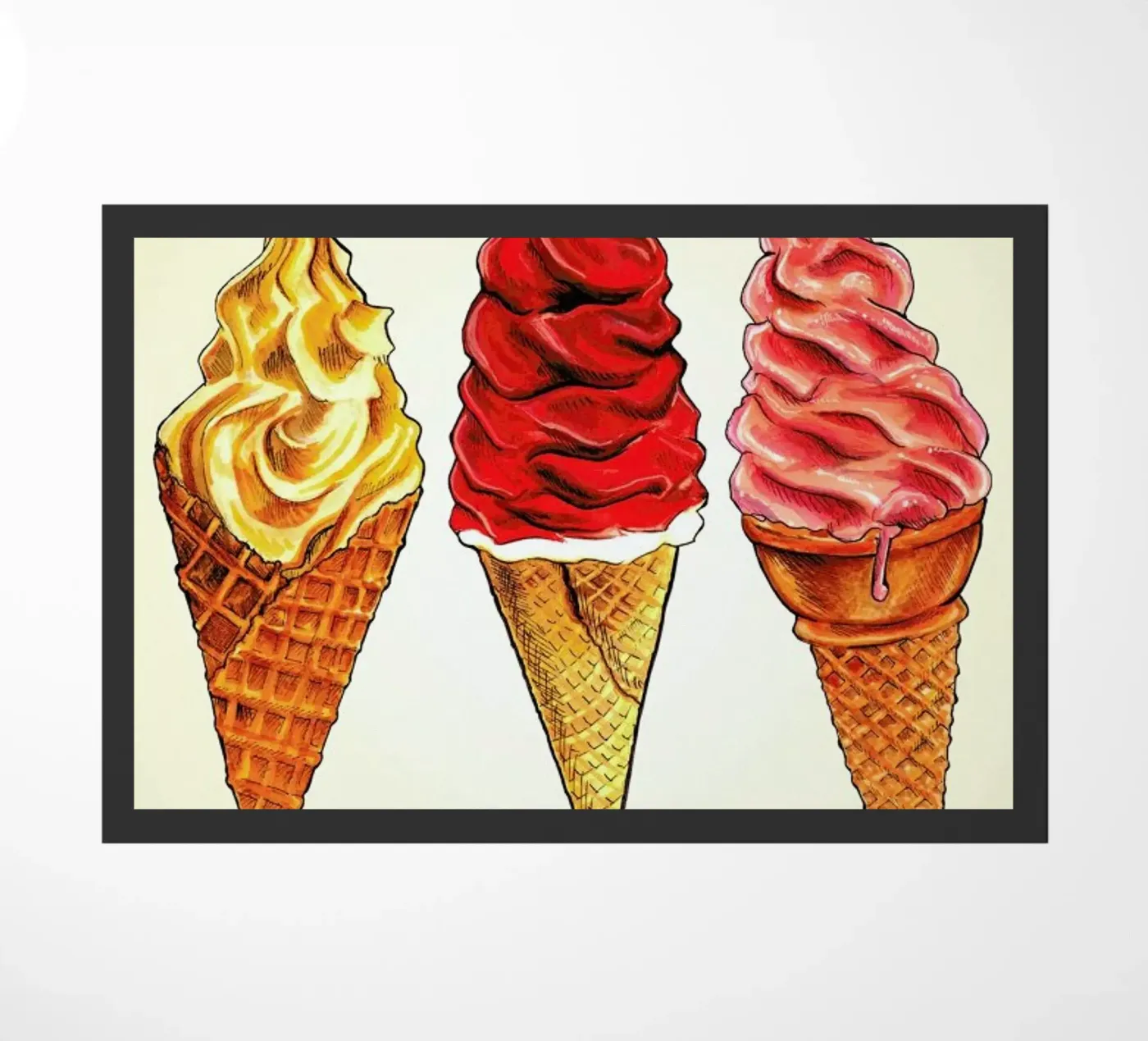 Soft Serve Fußmatte von Kelly Gilleran