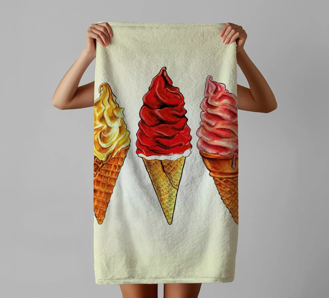 Soft Serve toalla de baño de Kelly Gilleran