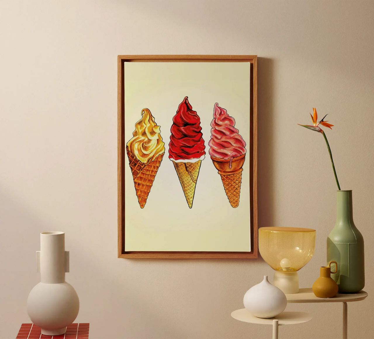 Soft Serve canvas by Kelly Gilleran