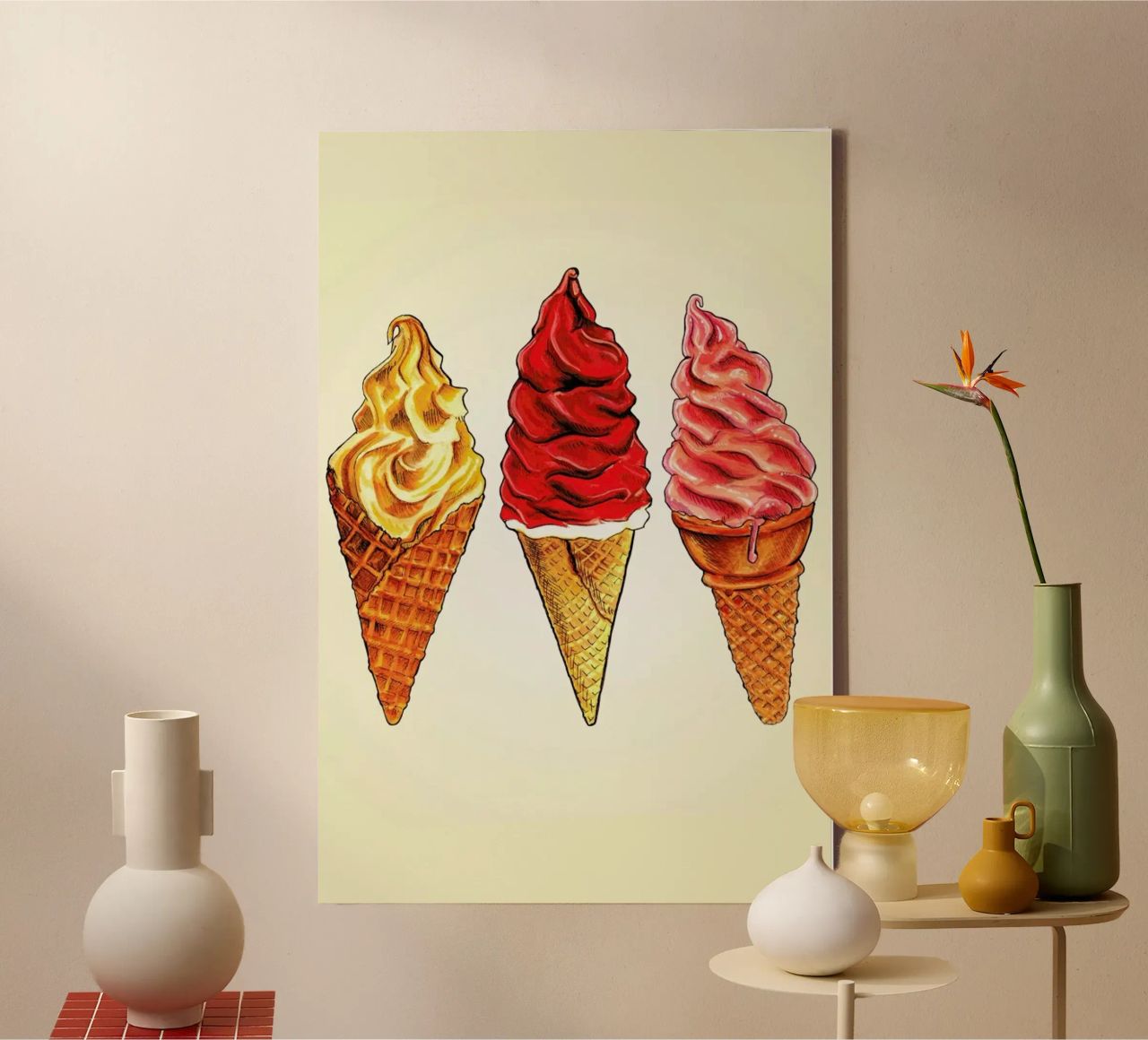 Soft Serve canvas by Kelly Gilleran