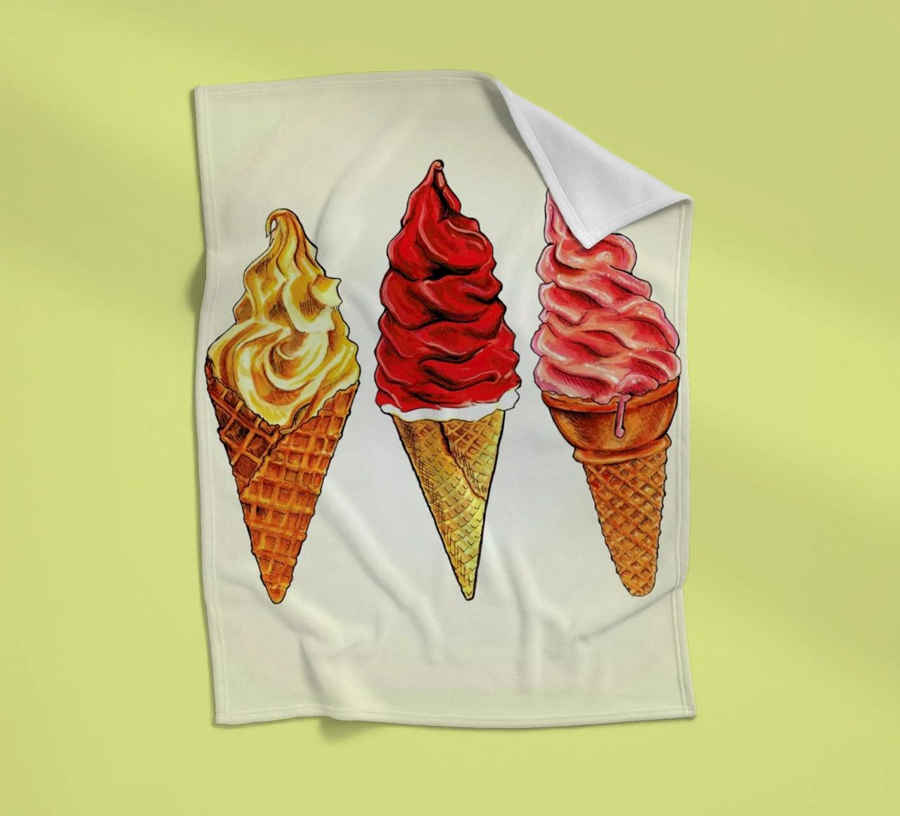Soft Serve coperta in pile da Kelly Gilleran