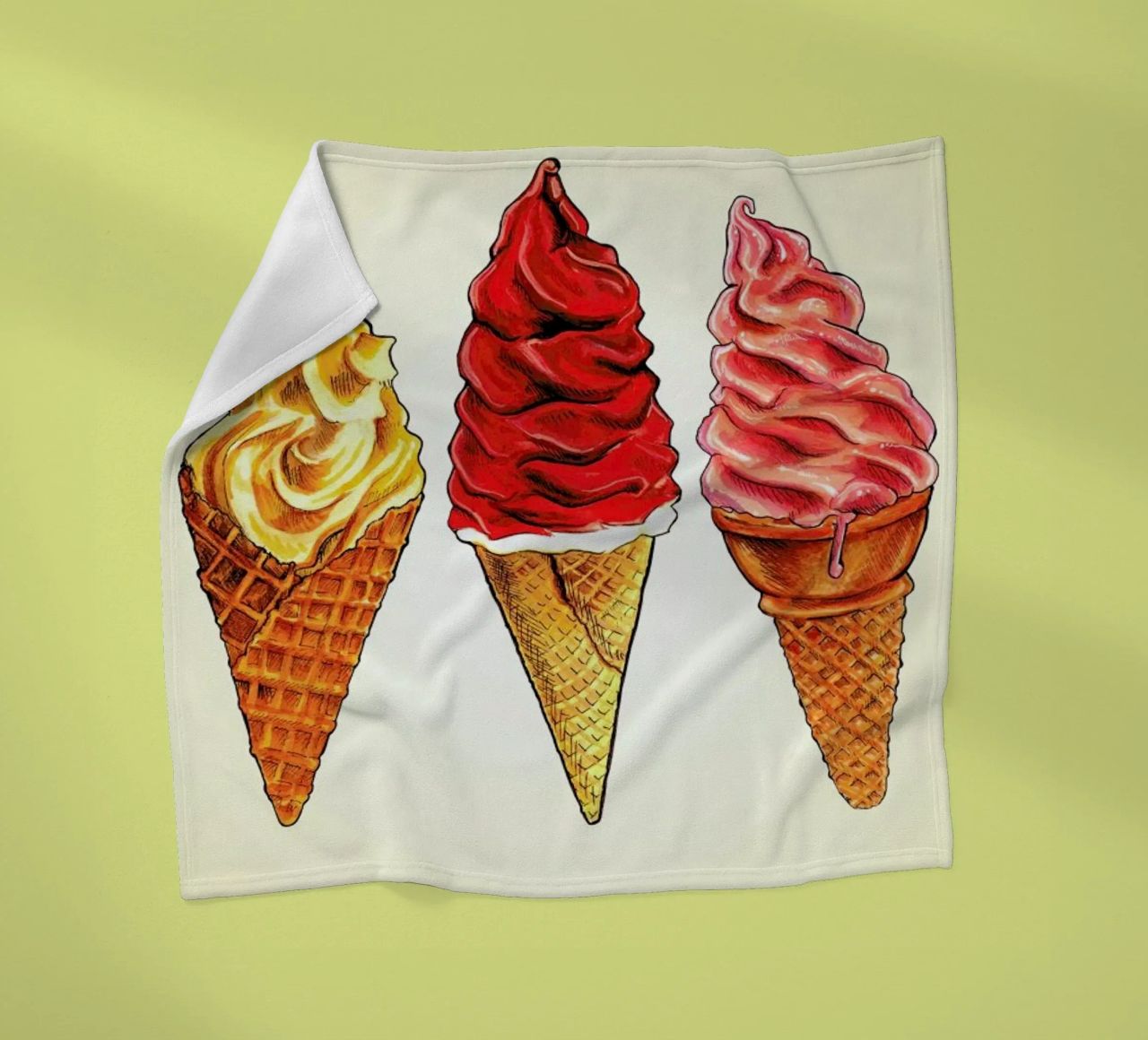 Soft Serve coperta in pile da Kelly Gilleran