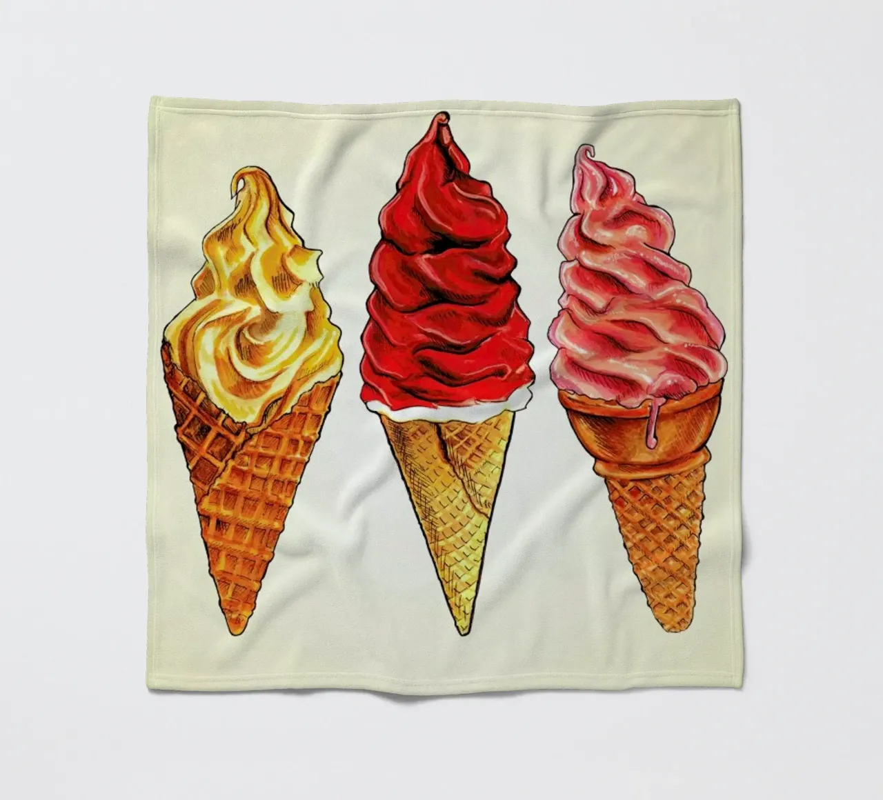 Soft Serve manta de franela de Kelly Gilleran