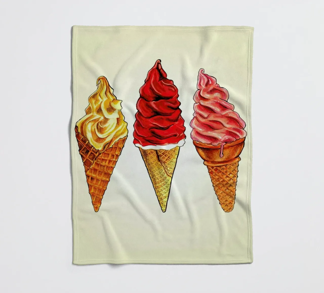 Soft Serve manta de franela de Kelly Gilleran