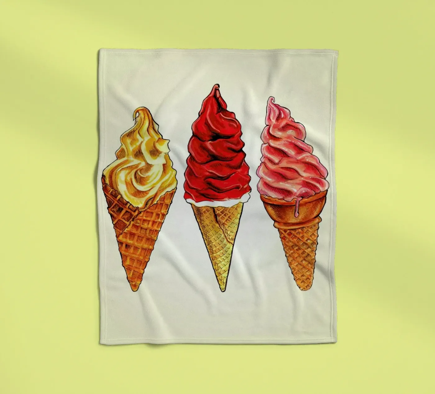 Soft Serve Fleecedecke von Kelly Gilleran