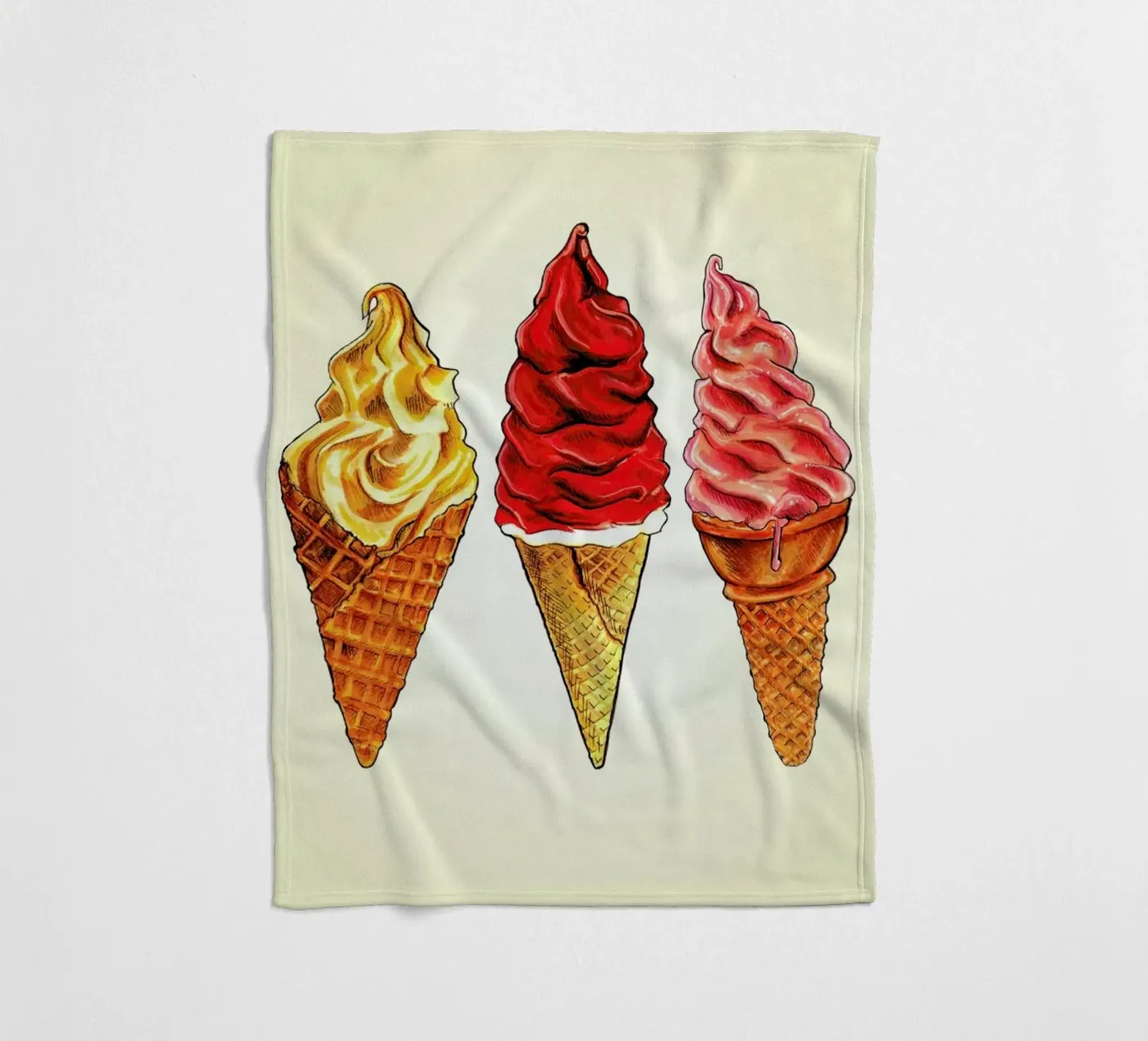 Soft Serve Fleecedecke von Kelly Gilleran