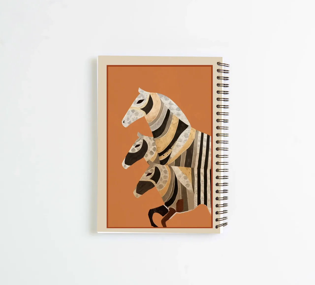Horses in Stripes II spiral notebook by cityart