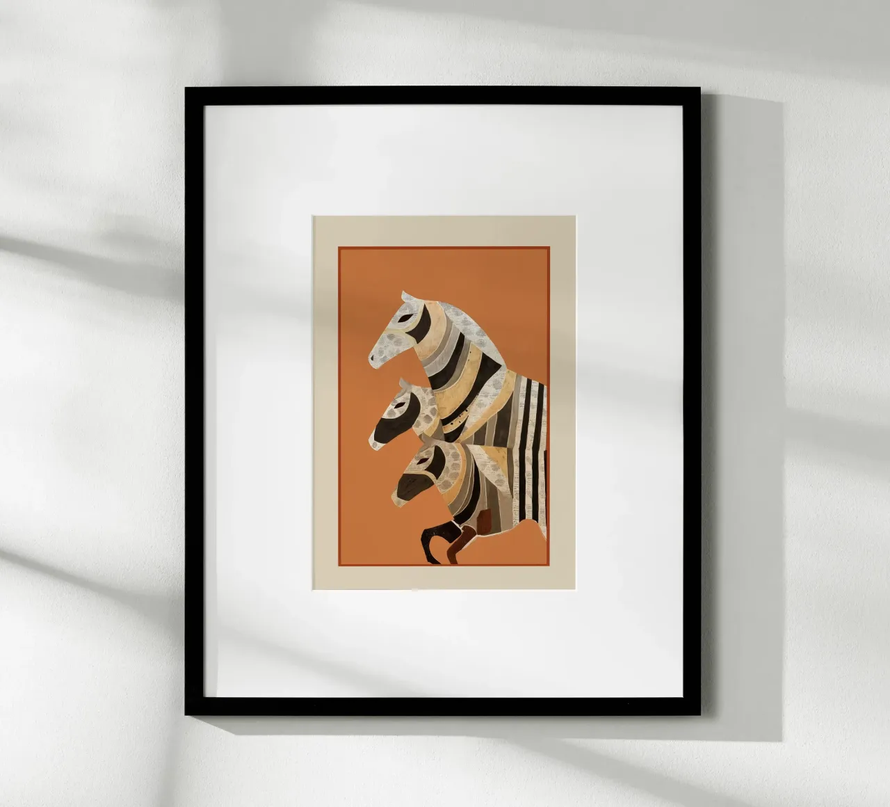Horses in Stripes II hahnemühle by cityart