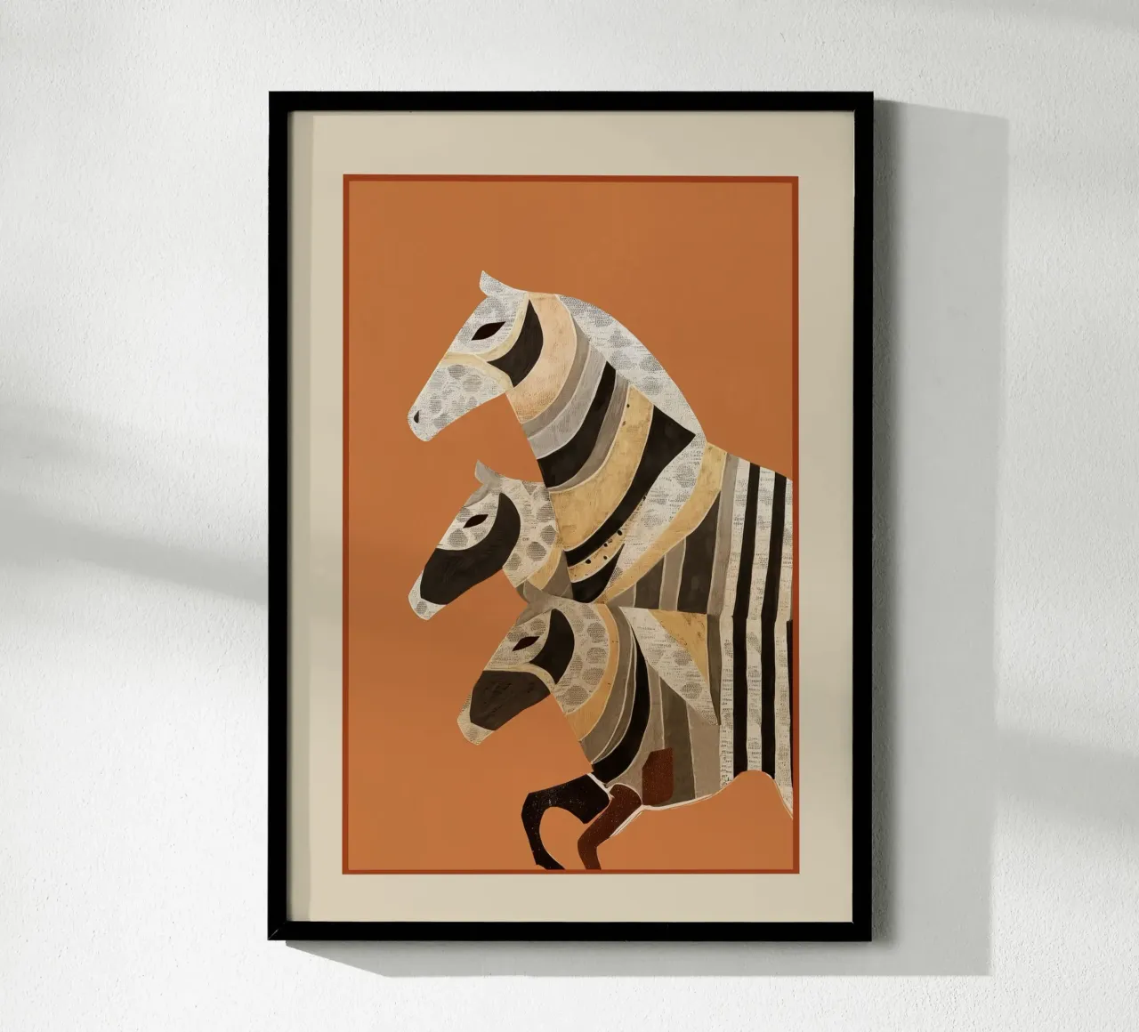 Horses in Stripes II hahnemühle by cityart