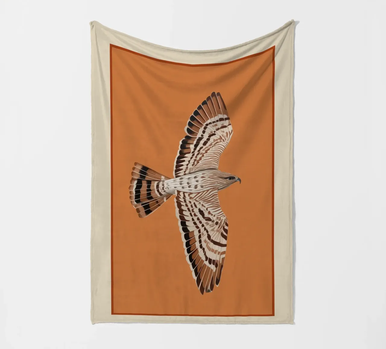 Hawk in Still Flight coperta in pile da cityart