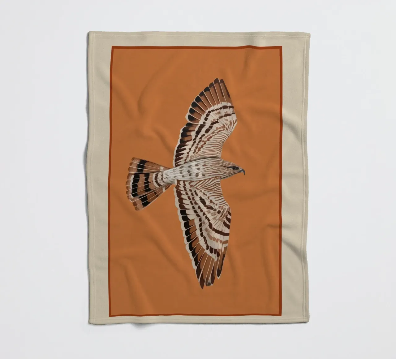Hawk in Still Flight coperta in pile da cityart