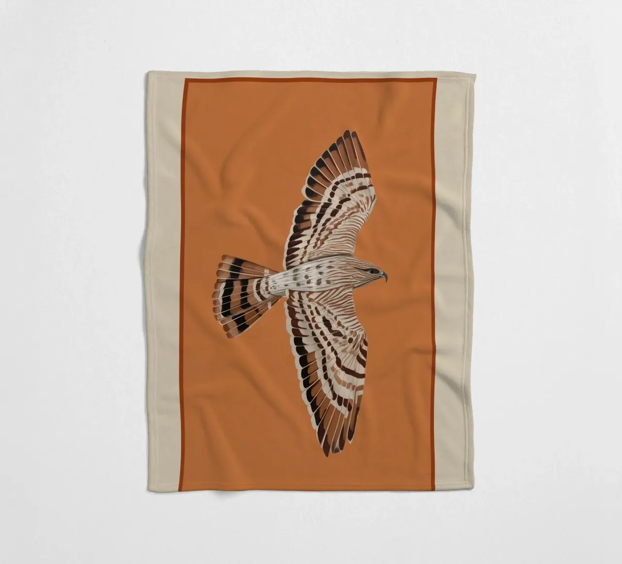 Hawk in Still Flight coperta in pile da cityart