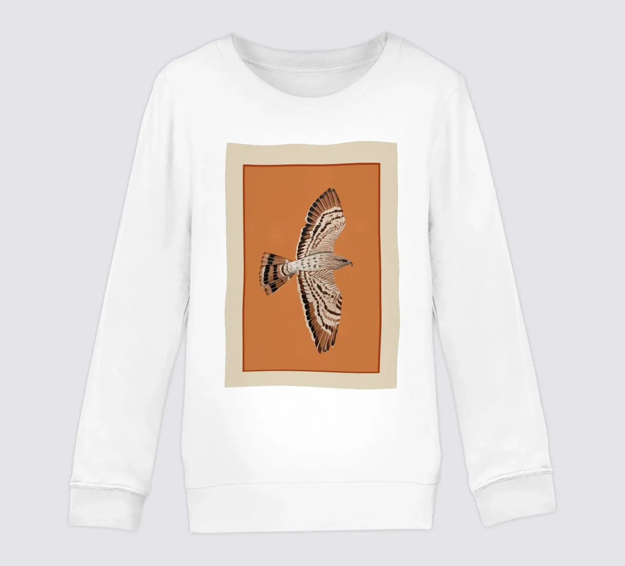 Hawk in Still Flight felpa bambino da cityart