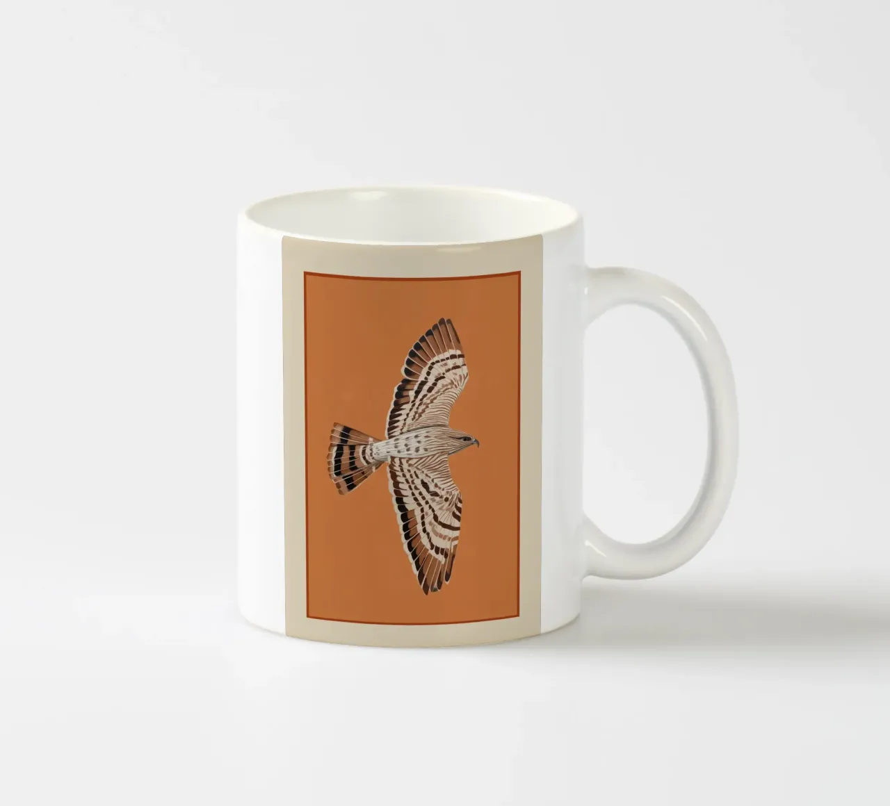 Hawk in Still Flight tazza in ceramica da cityart