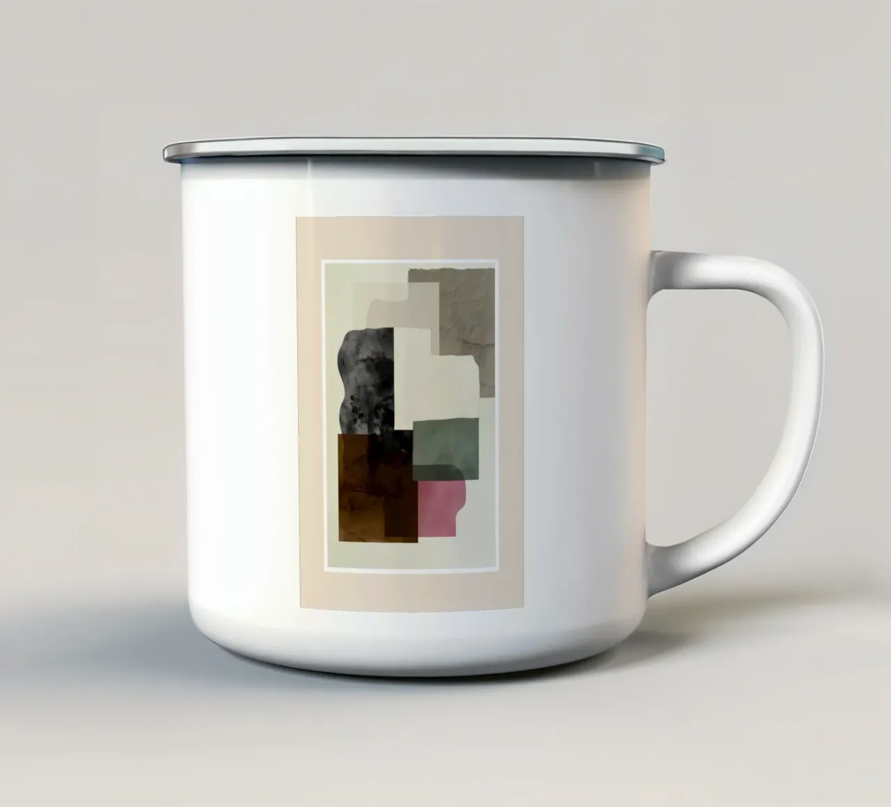 Soft Geometry I tazza in smalto da cityart