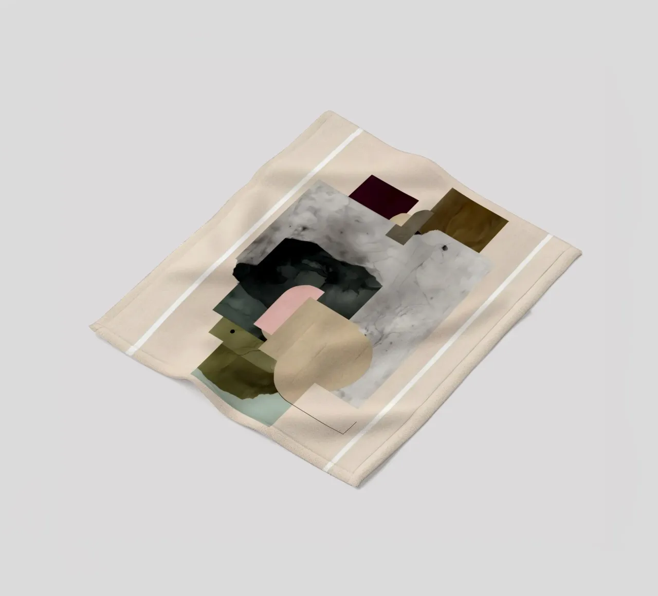 Soft Geometry III coperta in pile da cityart
