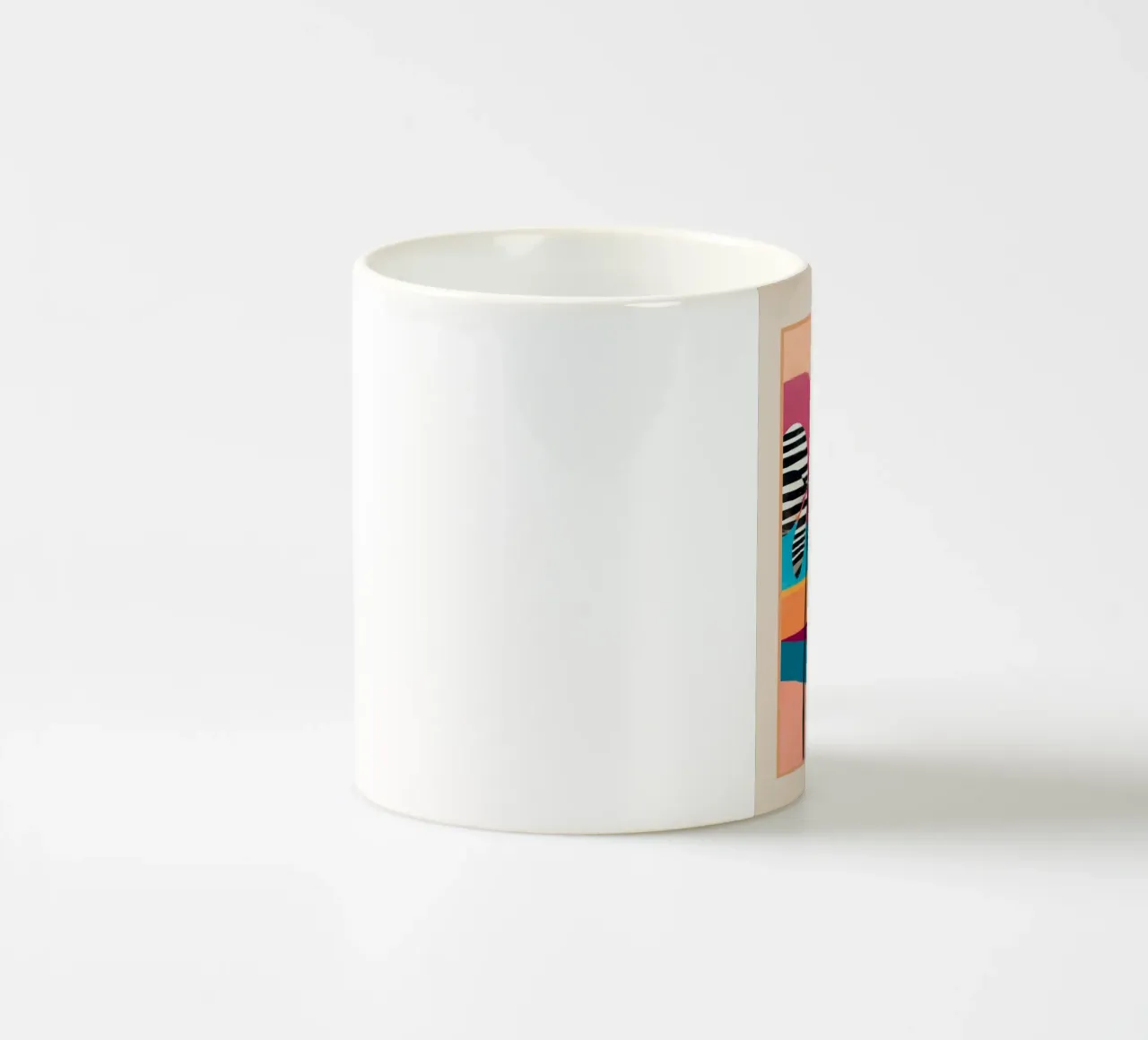 Tropical Sunset Palms I tazza in ceramica da cityart