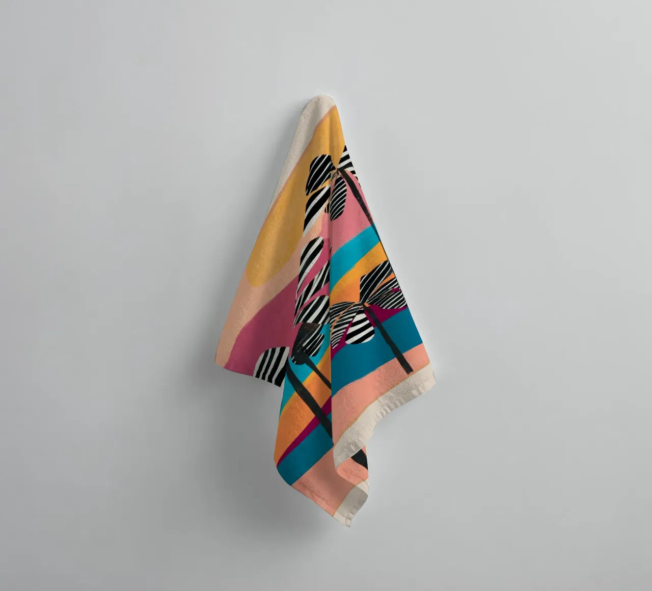 Tropical Sunset Palms I asciugamano da bagno da cityart