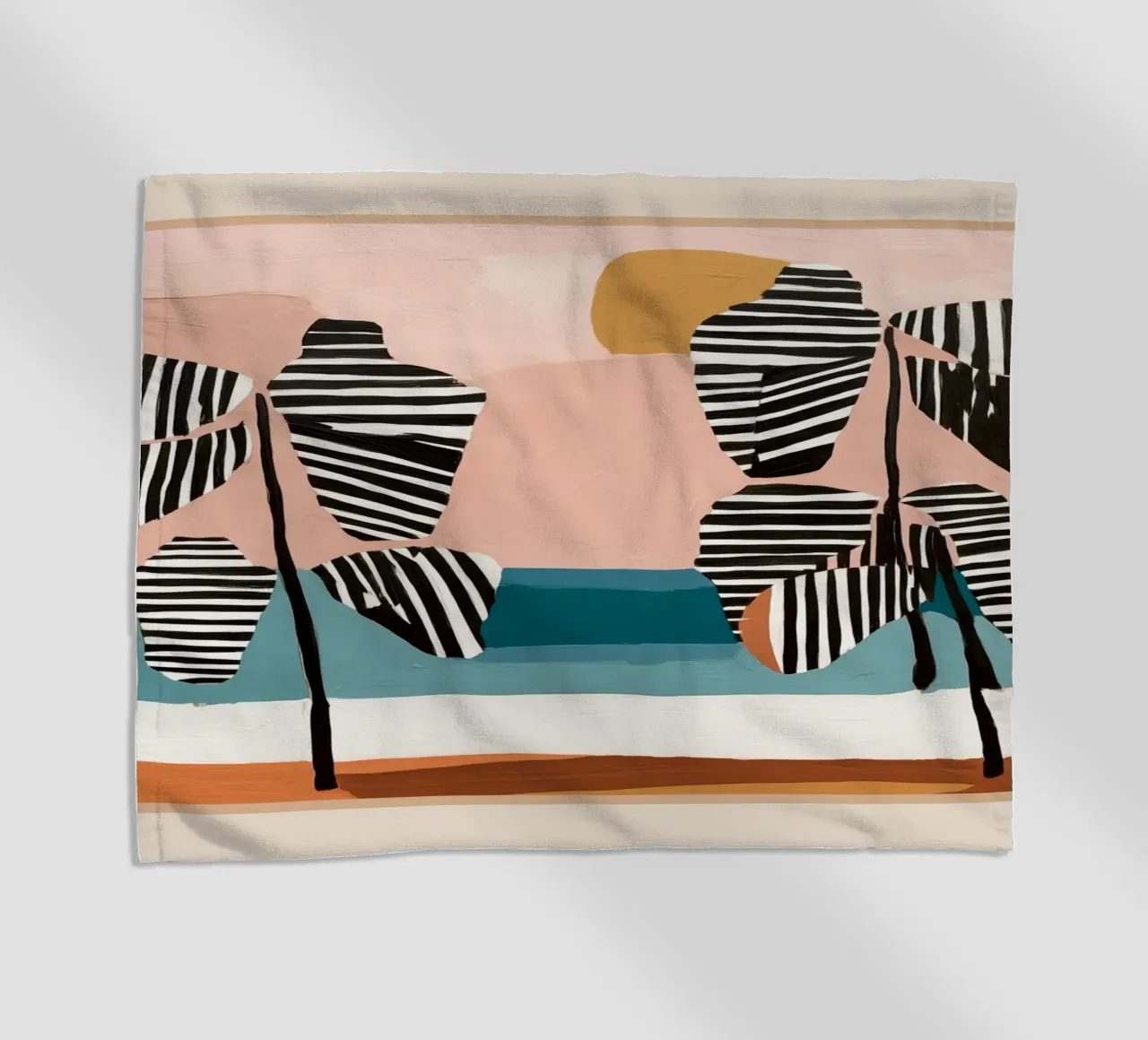 Tropical Sunset Palms II telo mare da cityart